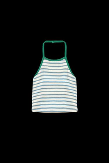 HALTER-TOP MIT STREIFEN LIMITED EDITION - Gestreift von Zara - Bild 0