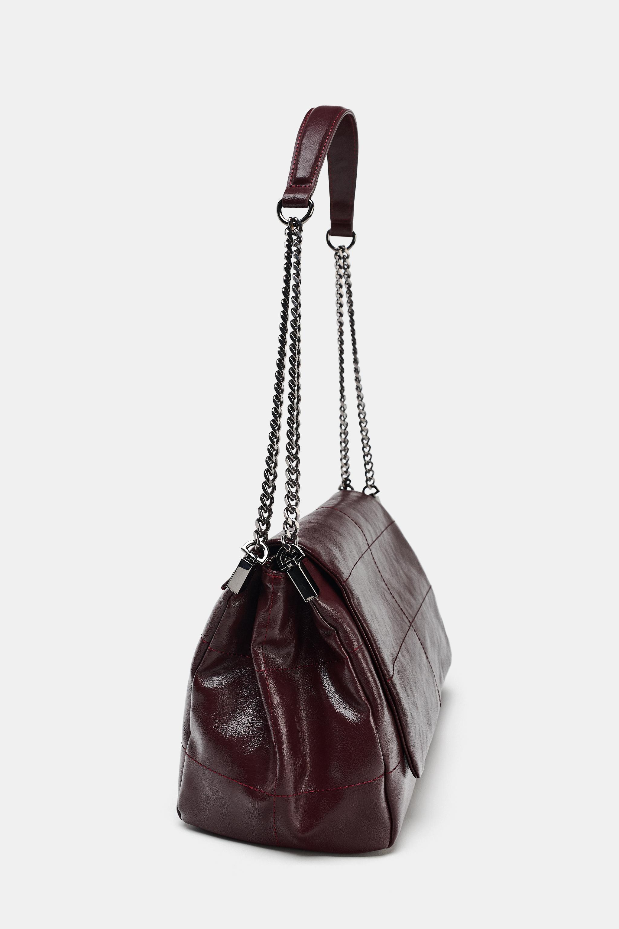 ROCKER SHOULDER BAG WITH FLAP Black ZARA South Africa