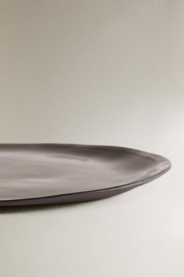 STONEWARE DESSERT PLATE - Brown by Zara - Image 3