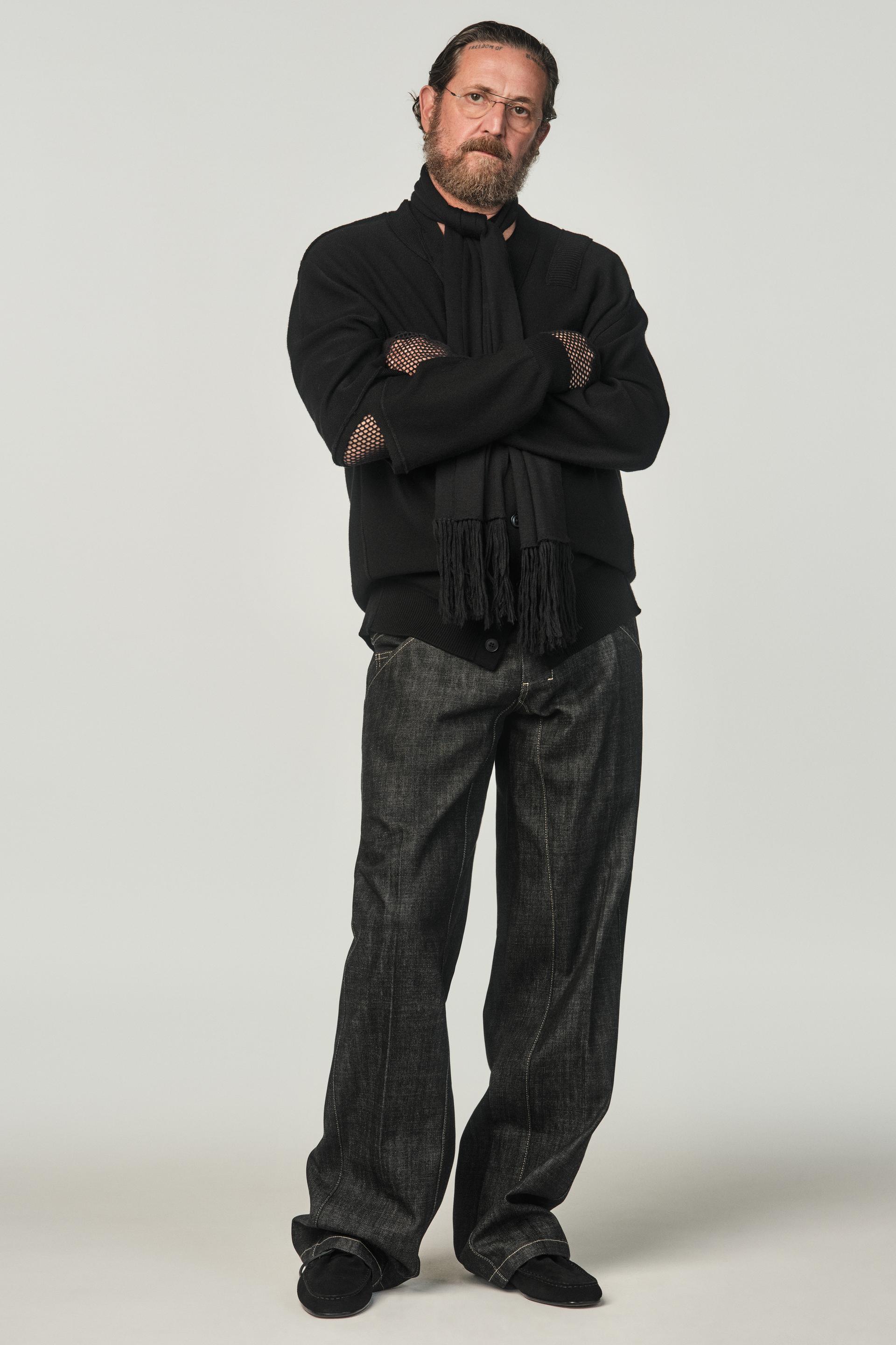 RELAXED FIT STRAIGHT JEANS X STEFANO PILATI - Black | ZARA  