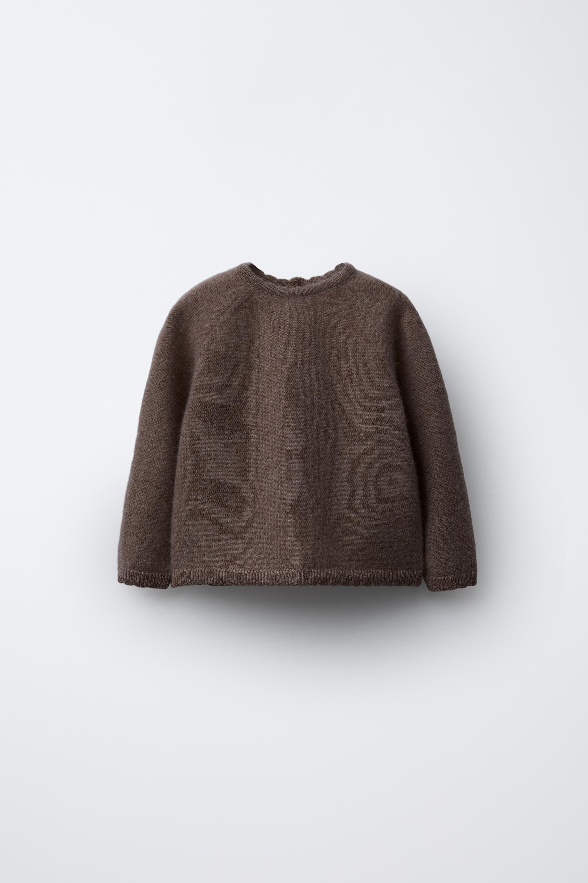 100% CASHMERE SWEATER Brown ZARA Canada - Main Image