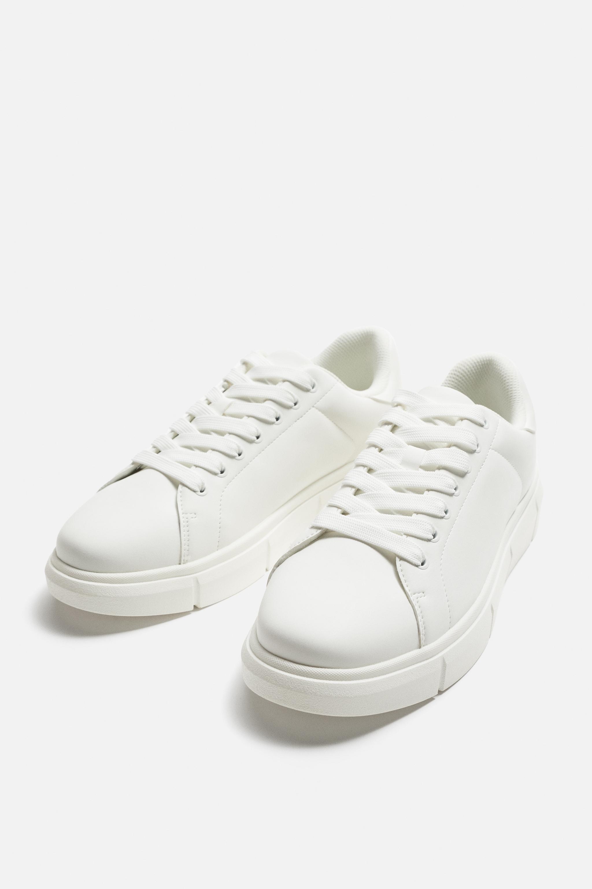 Tenis branco zara fashion feminino