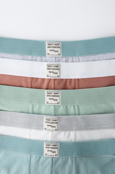6-14/ FIVE-PACK OF BOXERS WITH LABEL - Multicoloured by Zara - Image 1