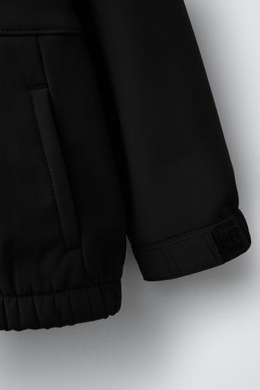 LINED HOODED JACKET - Black by Zara - Image 4