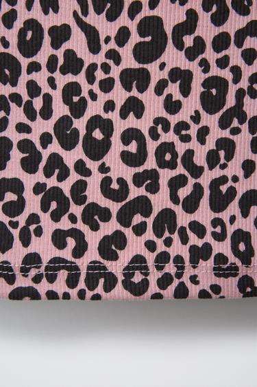 PRINTED RIBBED T-SHIRT - Chalk pink by Zara - Image 3