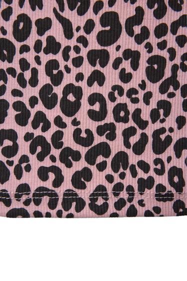 PRINTED RIBBED T-SHIRT - Chalk pink by Zara