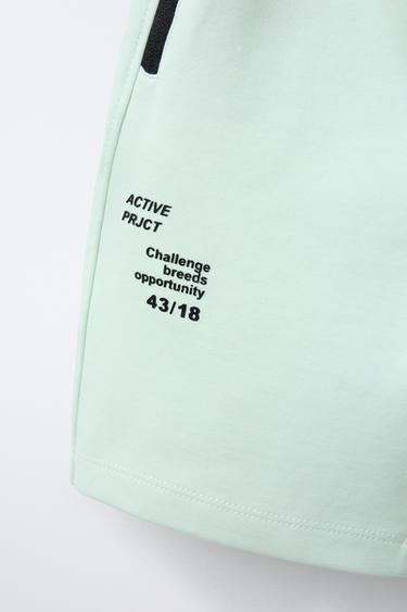 BERMUDA INTERLOCK SPORT - Vert d'eau de Zara - Image 3