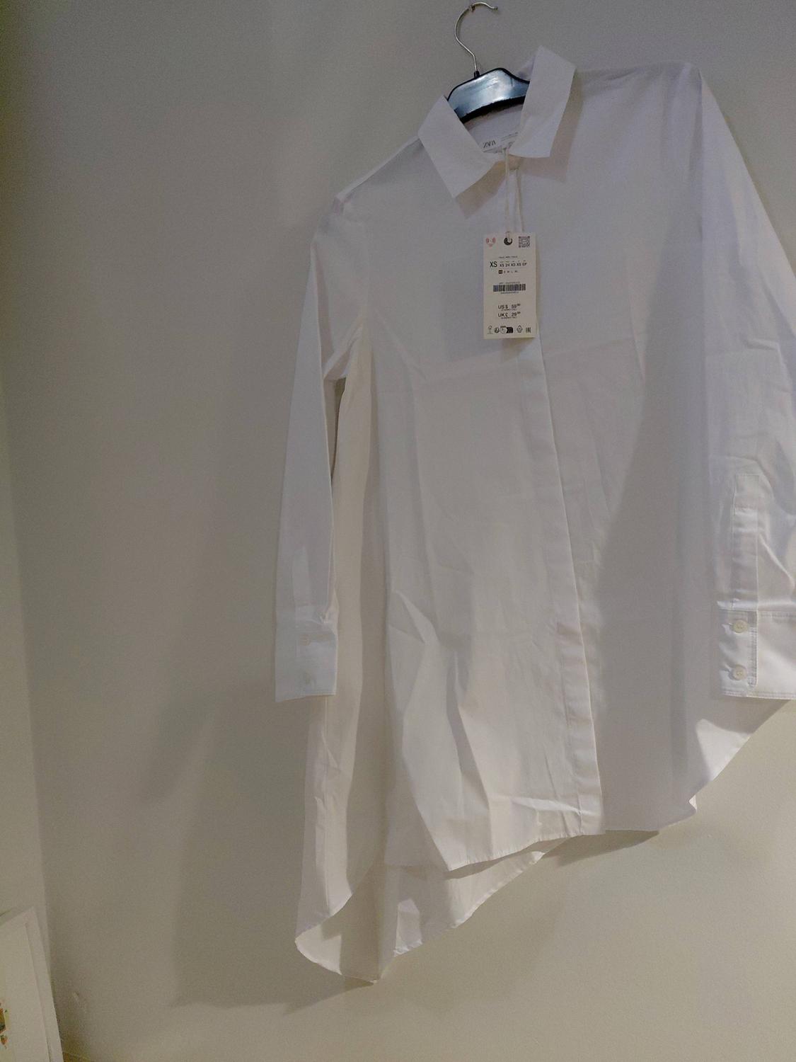 ZW COLLECTION ASYMMETRIC POPLIN SHIRT - Image 3