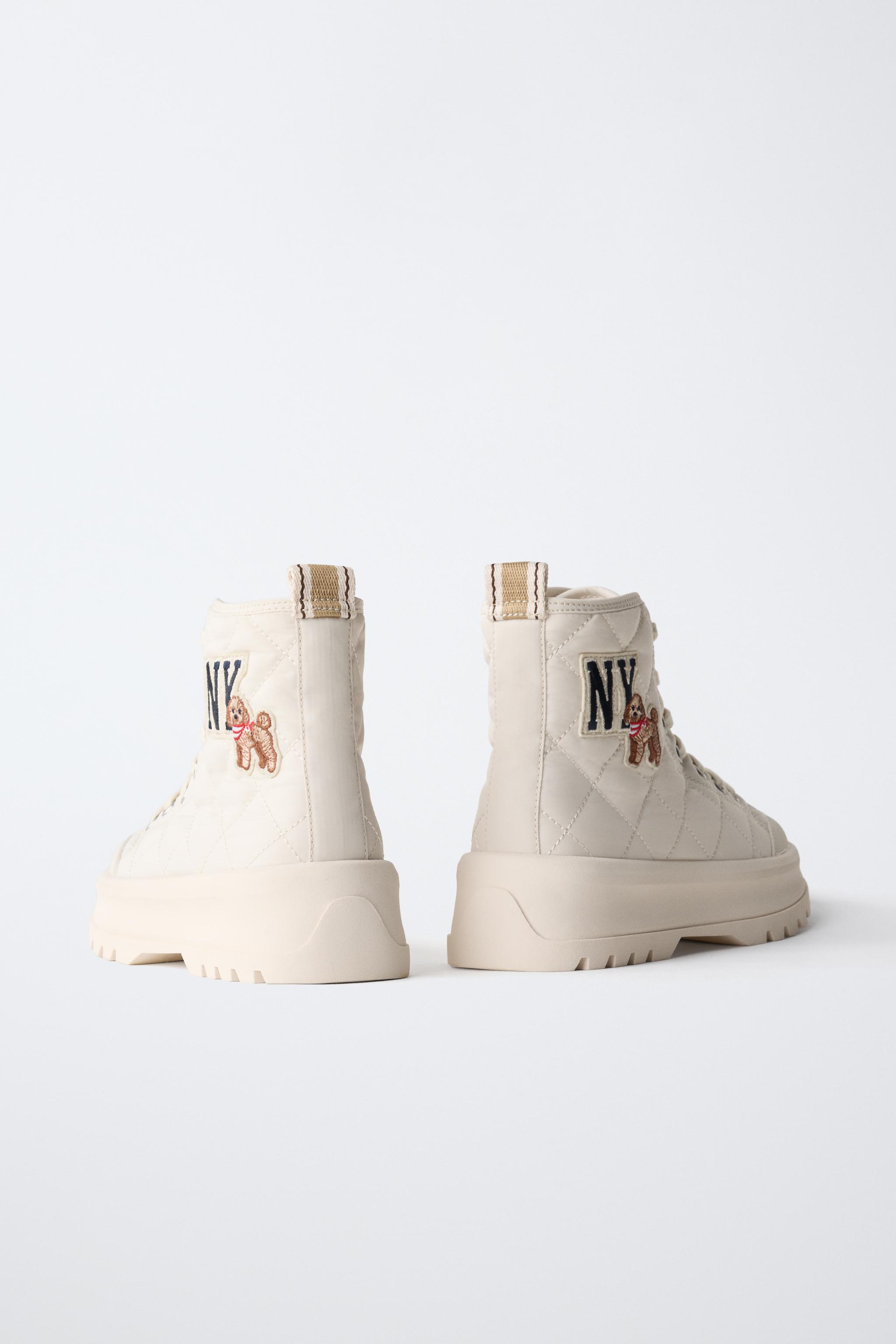 Детские ботинки Zara QUILTED SPORTS ANKLE BOOTS — фото 5