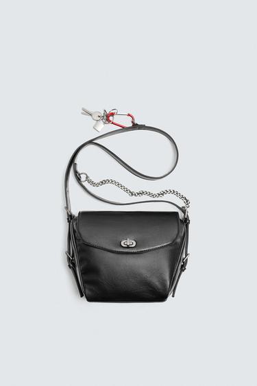 MALA A TIRACOLO COM CORRENTE - Preto da Zara