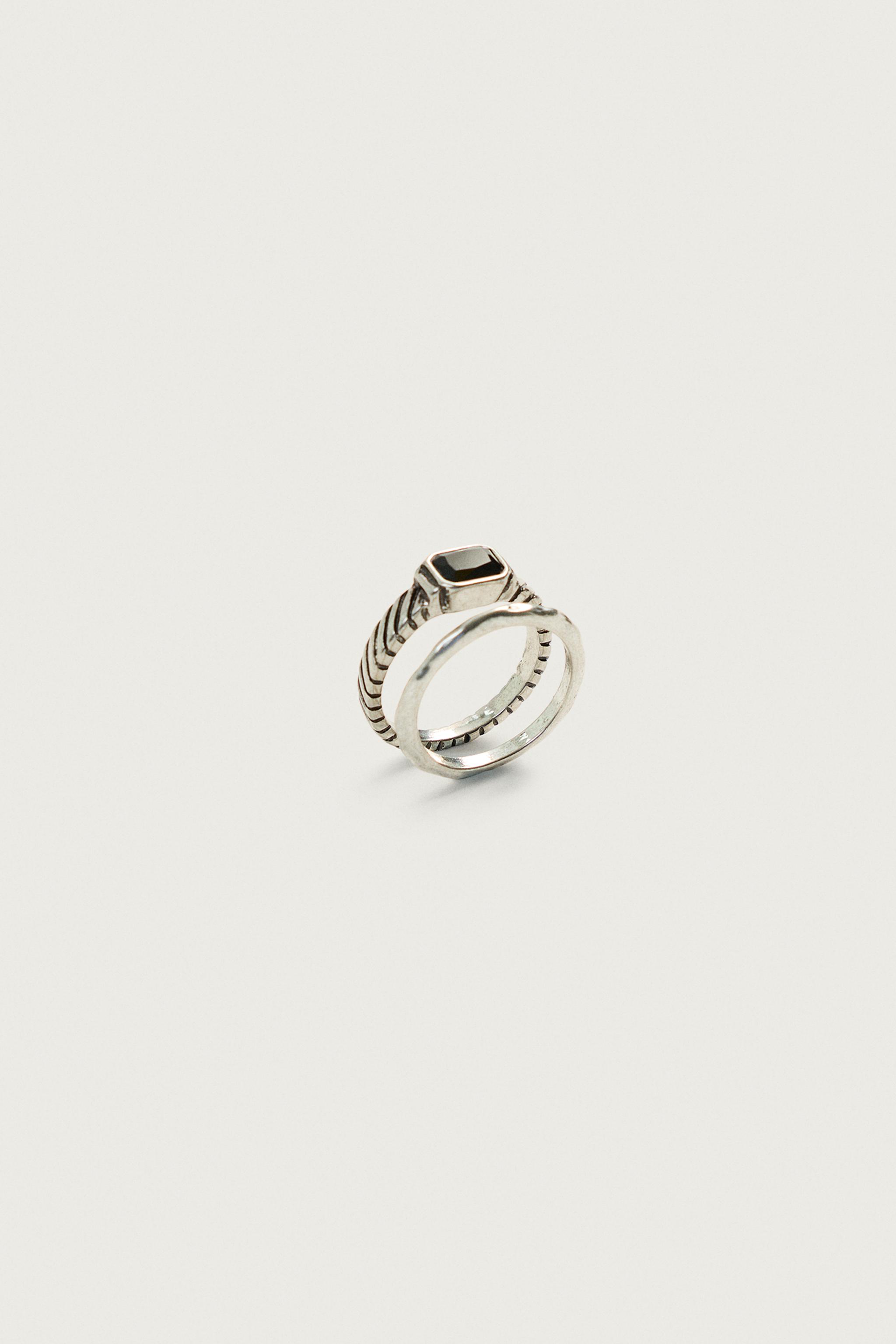 MIXED METAL RING 2-PACK