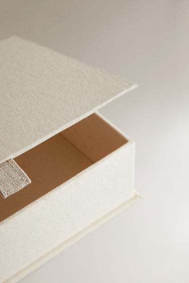 ORGANISER BOX WITH LID - Light beige by Zara - Image 3