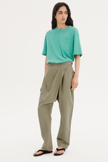 DRP PNT 16 - Zara 크림/카키