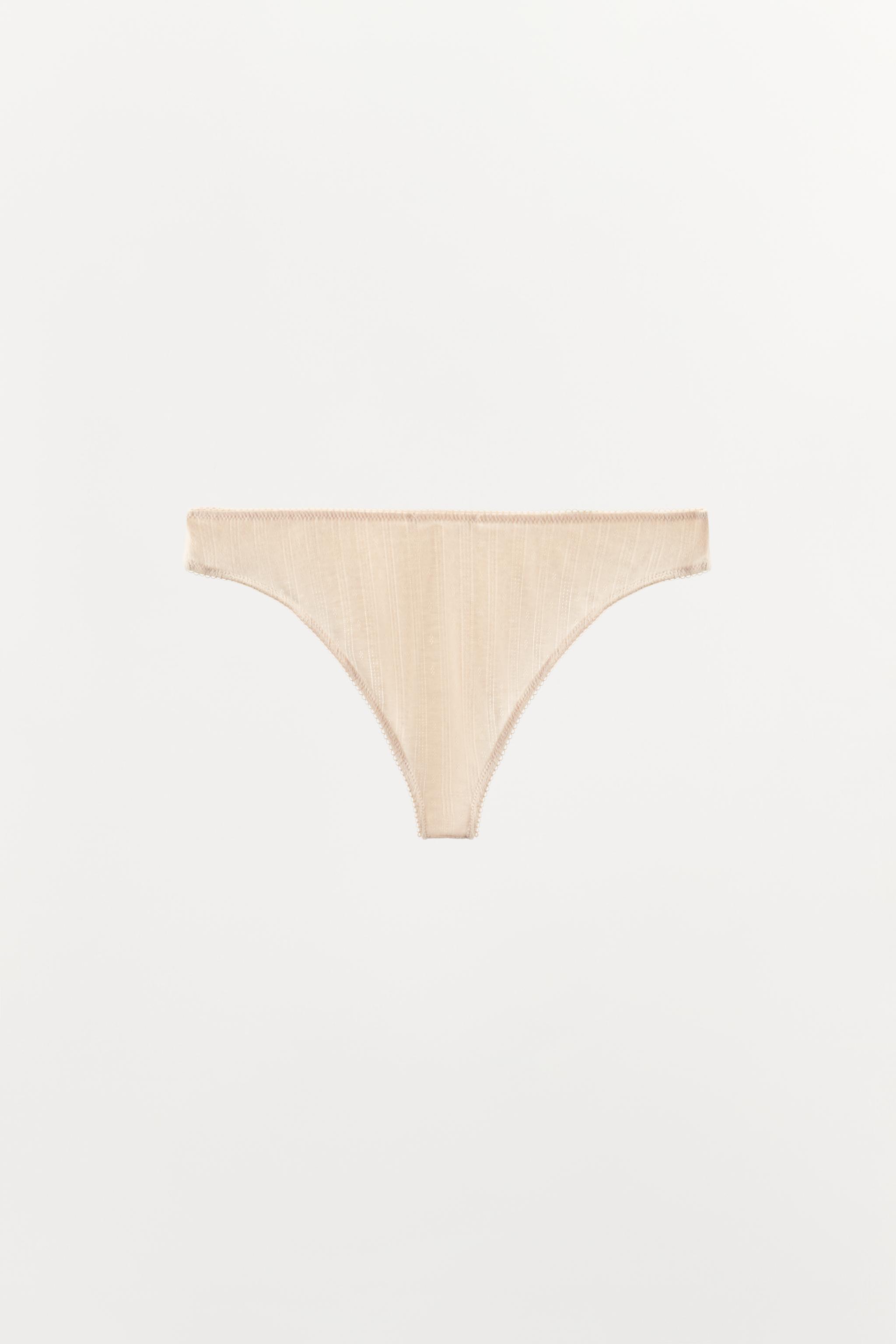 Zara BASIC POINTELLE BOTTOMS — фото 7