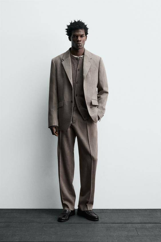 WOOL SUIT PANTS