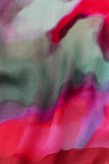 MODAL POLKA DOT SCARF - Fuchsia by Zara - Image 5
