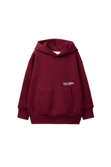 سويت شيرت بغطاء رأس ونص - عقيقي الخاص بـ Zara