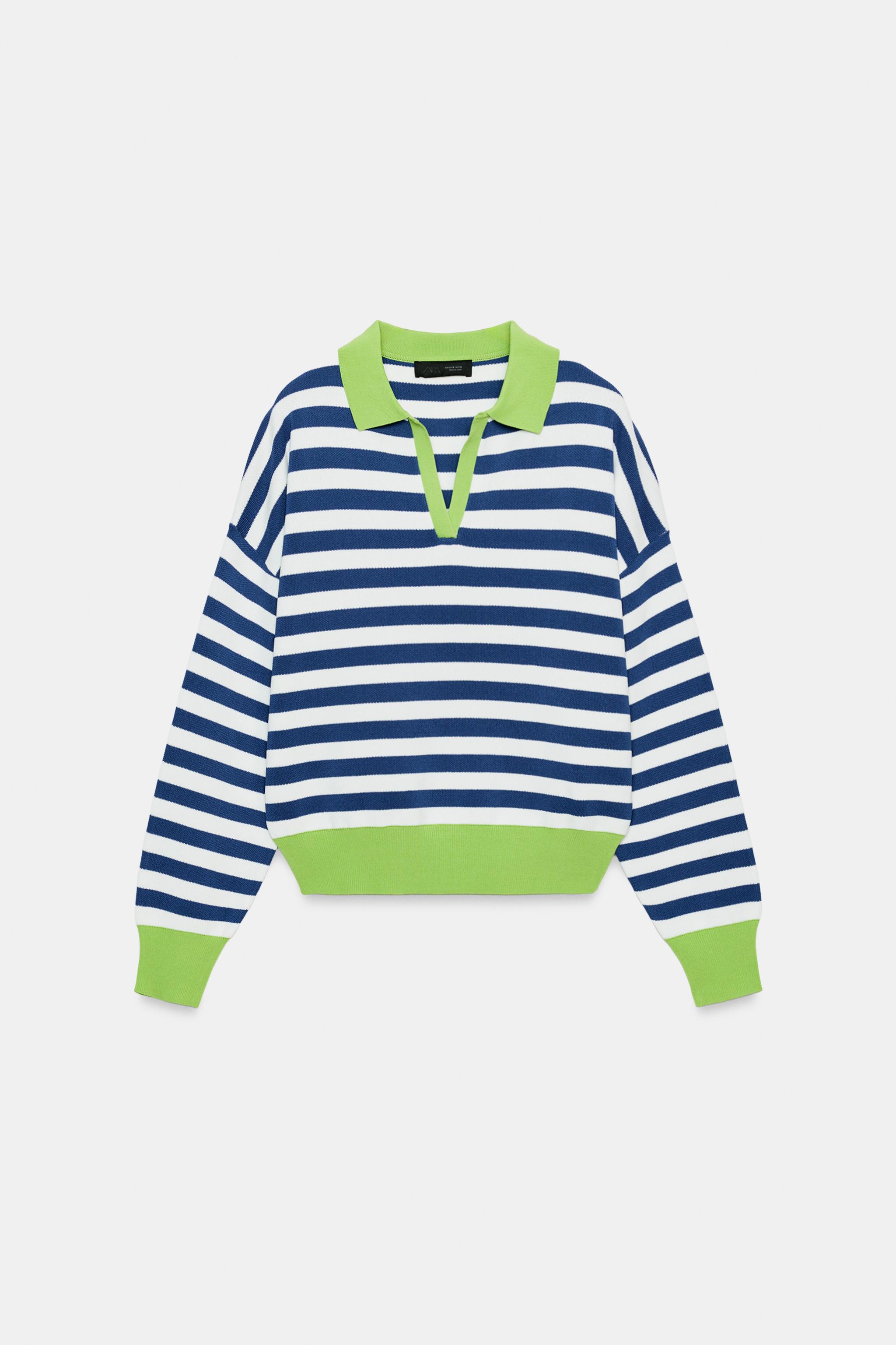 STRIPED KNIT POLO