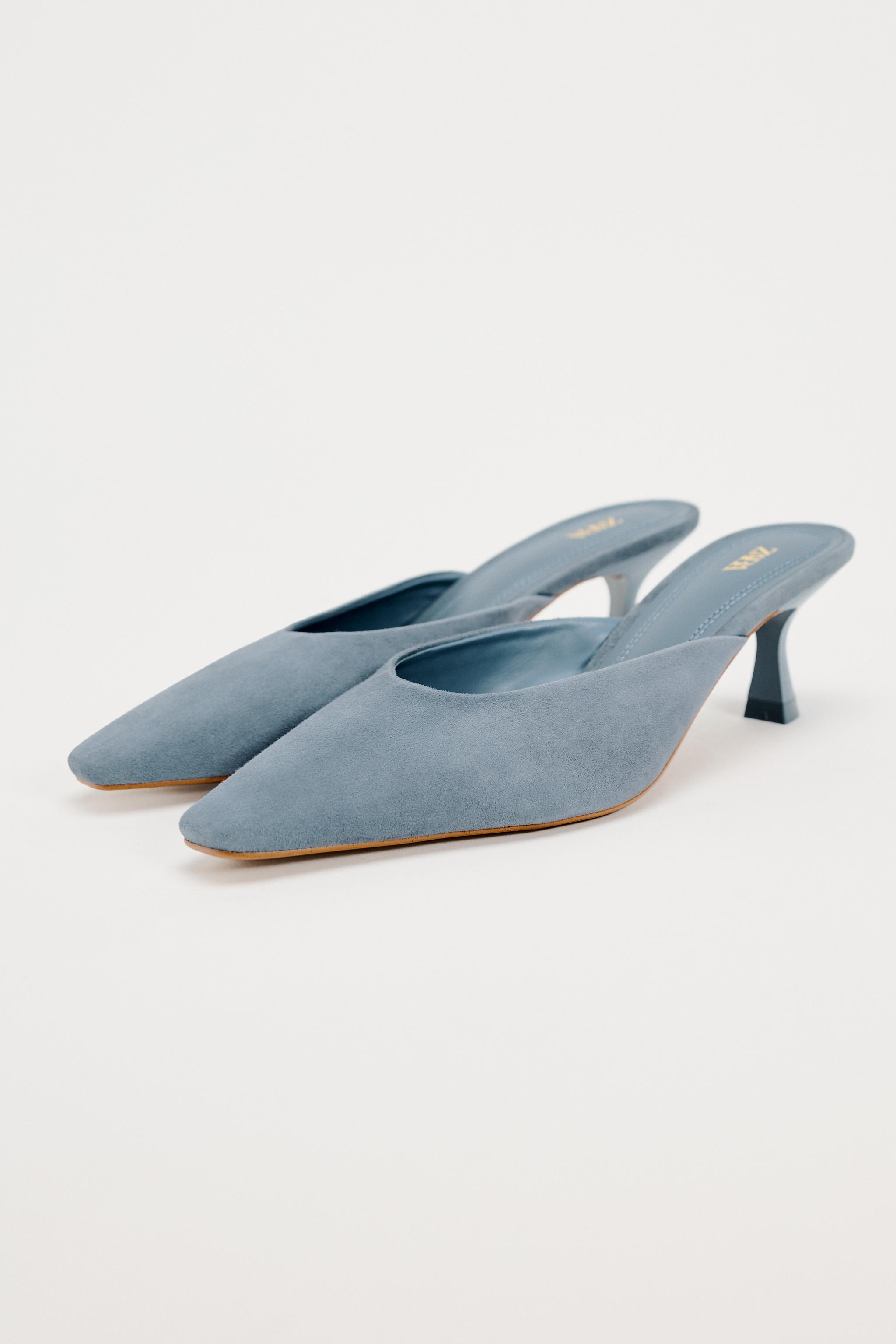 HEELED SUEDE MULES - Sandy Brown | ZARA United States