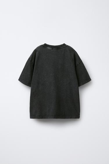 ROLLING STONES © WASHED-EFFECT T-SHIRT - Dark anthracite by Zara - Image 1