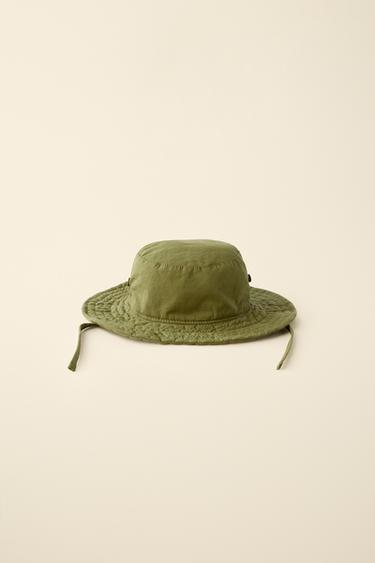 Zara CREATED BY CARAMEL LONDON X ZARA BUCKET HAT - Khaki