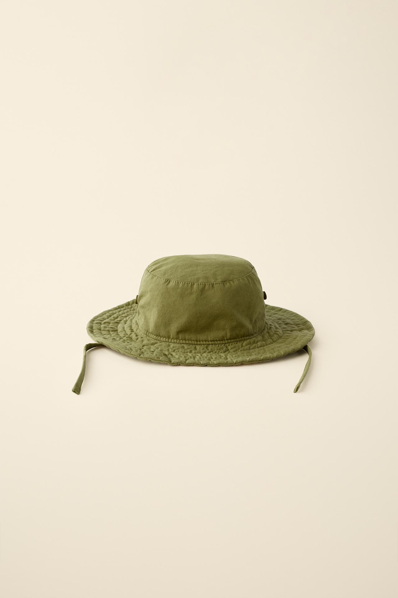 CREATED BY CARAMEL LONDON X ZARA BUCKET HAT — Khaki