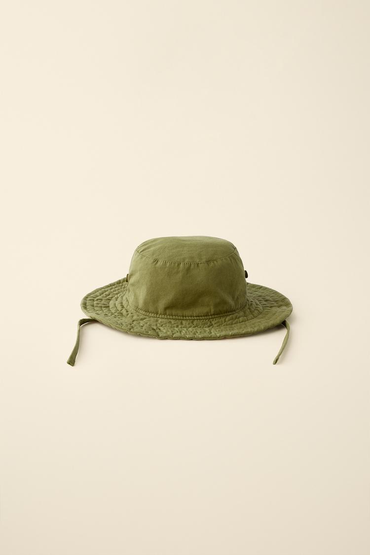 CREATED BY CARAMEL LONDON X ZARA BUCKET HAT — Khaki