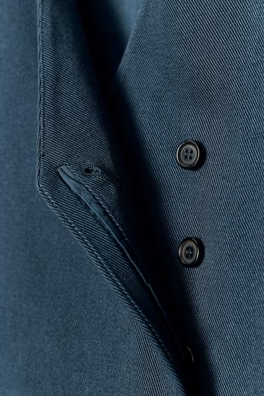 DOUBLE-BREASTED WAISTCOAT ZW COLLECTION - Navy blue by Zara - Image 7