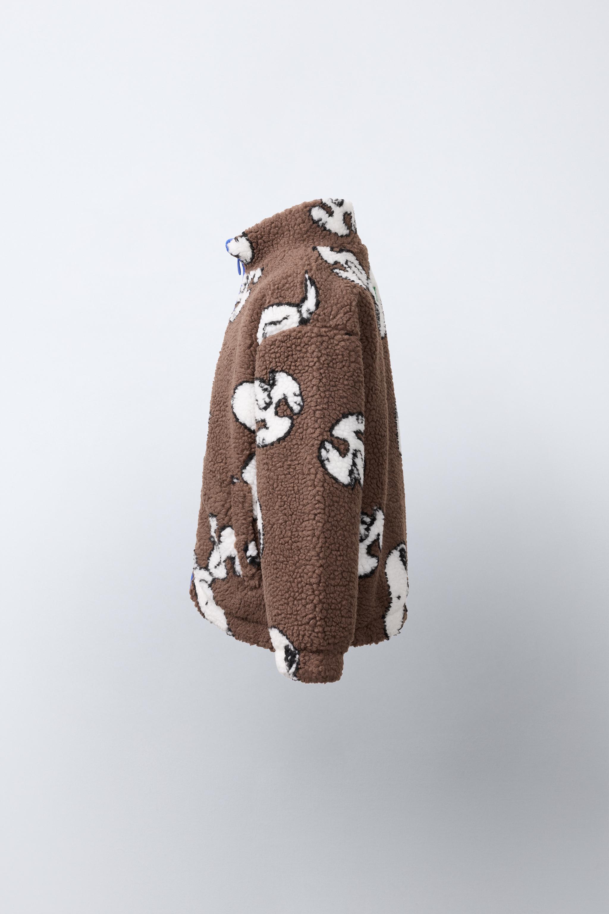 SNOOPY PEANUTS™ SHEARLING-EFFECT JACKET