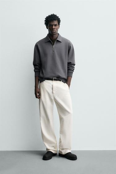 KIROL-JERTSE POLO INTERLOCK KREMAILERADUNA - Urdina / Grisa, Zara-rena