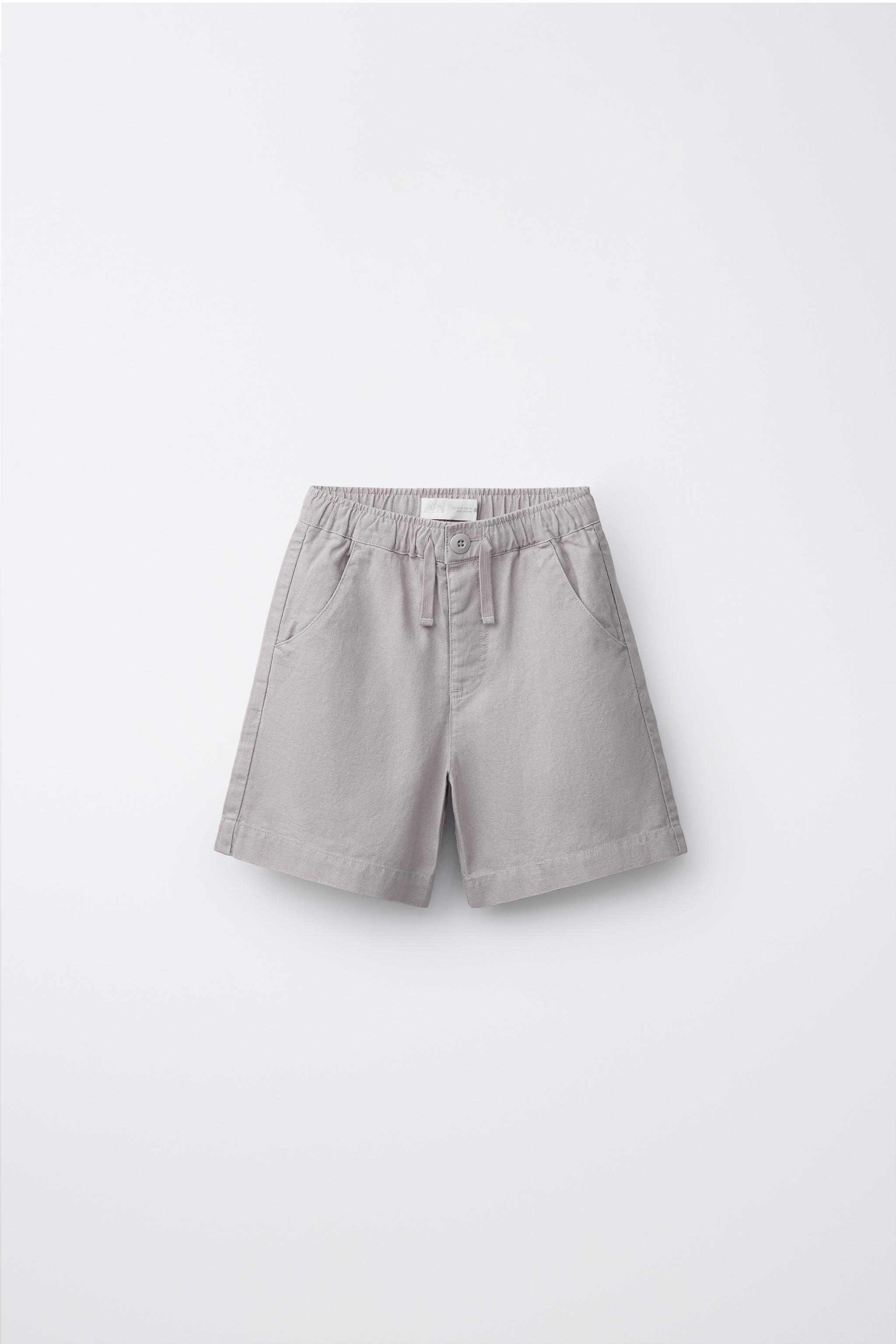SHORT AVEC LIN ET COTON