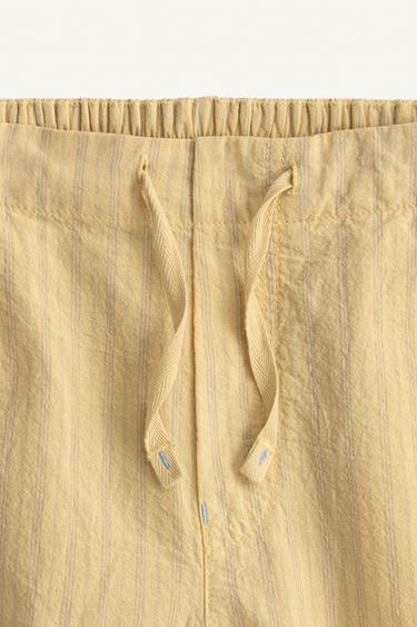 SHORT À RAYURES ÉDITION LIMITÉE - Vanille de Zara - Image 8