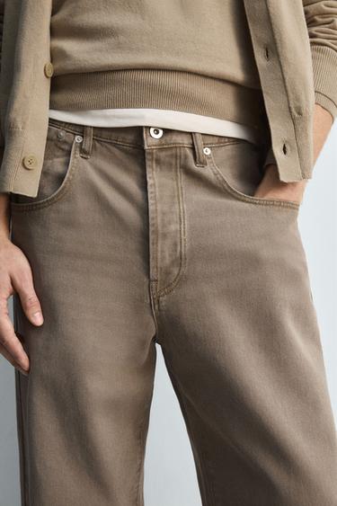 LIMITED EDITION BARREL FIT JEANS - Light brown by Zara - Image 4
