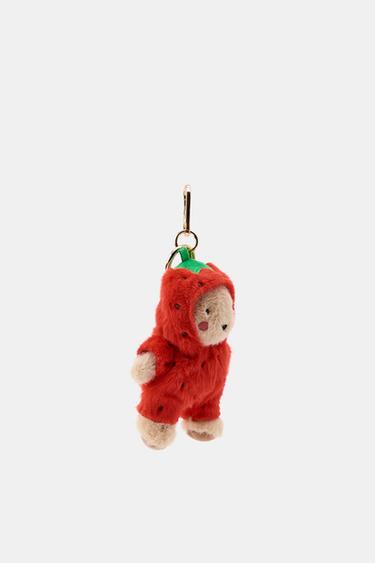 STRAWBERRY BEAR CHARM KEY RING - Red de Zara - Image 2