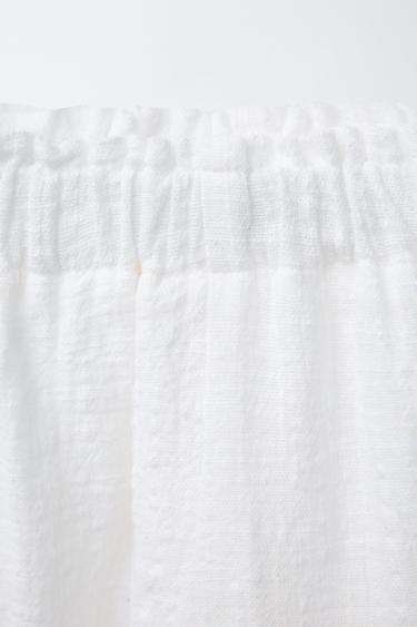 EMBROIDERED FLORAL BERMUDA SHORTS - Oyster-white by Zara - Image 2