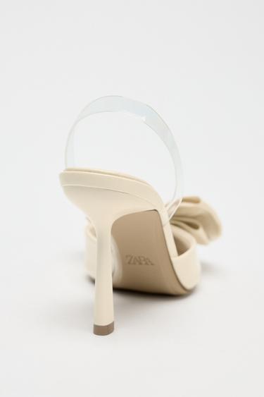 MULES À TALONS AVEC LACET - Blanc de Zara - Image 5