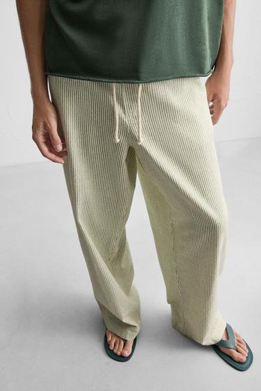 STRIPED BAGGY FIT TROUSERS - striped by Zara - Image 4