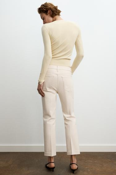 JEANS ZW COLLECTION TIRO MEDIO - Crudo de Zara