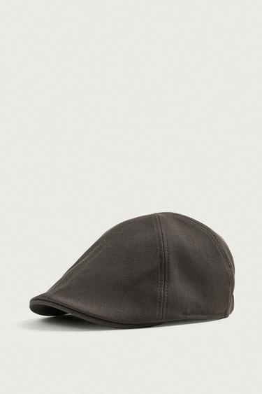 HOUNDSTOOTH CAP - Khaki by Zara