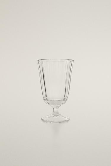 TAÇA DE RELEVO FACETADO - Transparente da Zara