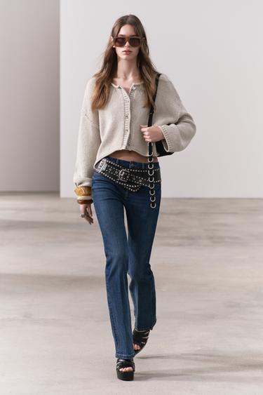 КАРДИГАН С ВЫРЕЗОМ «ЛОДОЧКА» — ПЕСОЧНЫЙ от Zara — изображение 0