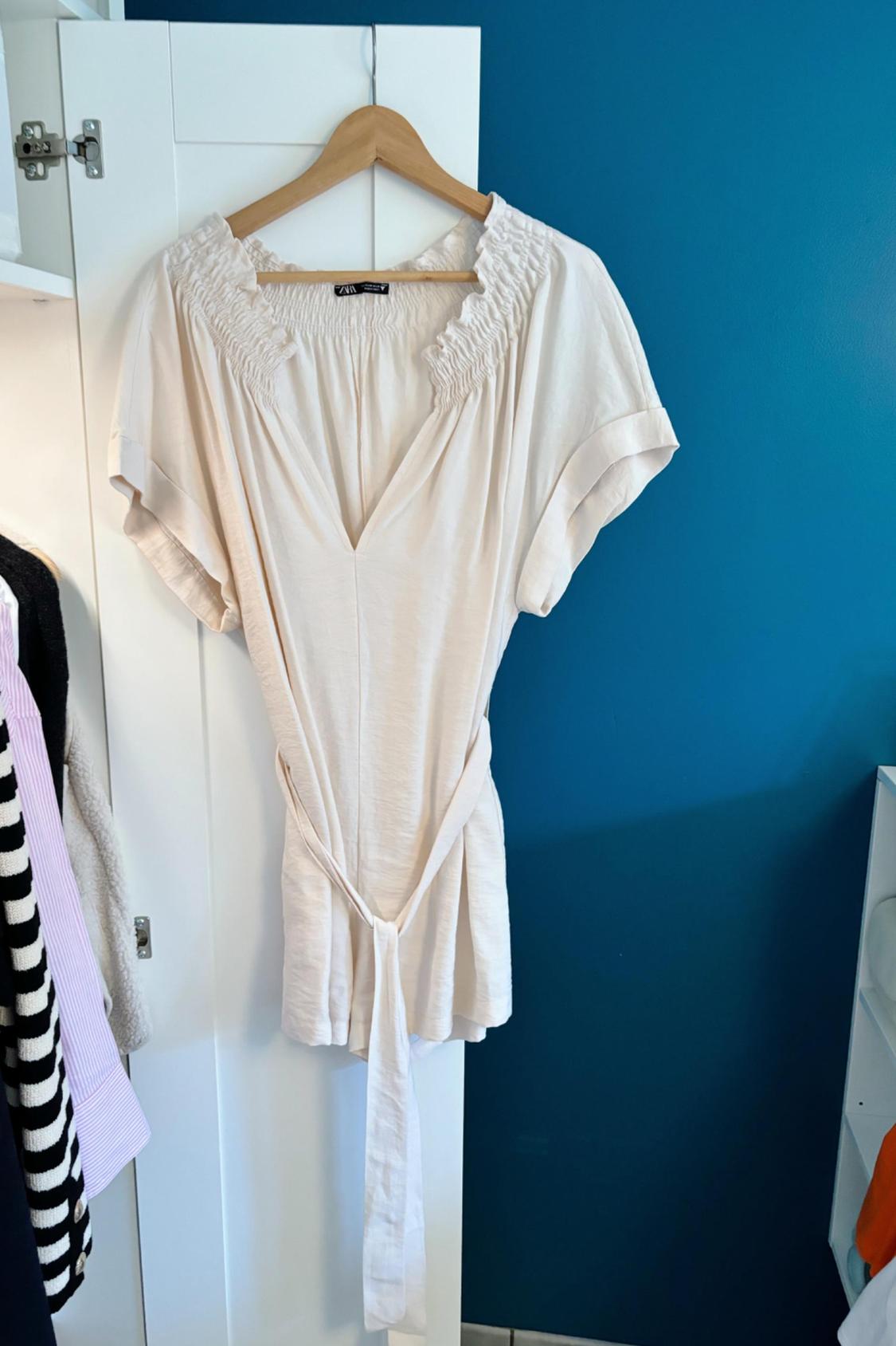 BELTED PLAYSUIT