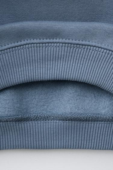 EMBROIDERED SWEATSHIRT AND JOGGERS SET - Mid-blue by Zara - Image 3