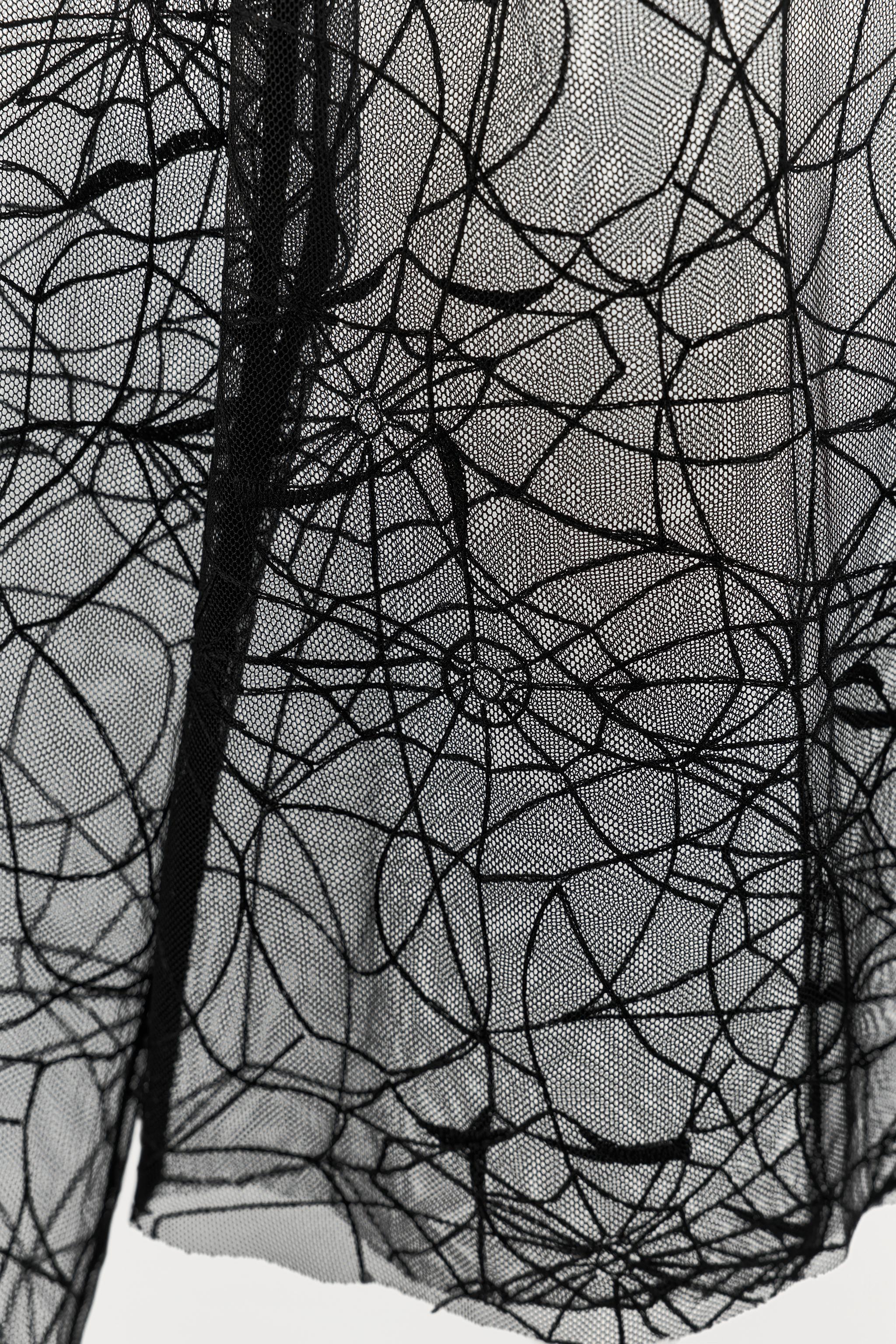LIMITED EDITION SEMI-SHEER SPIDERWEB TOP
