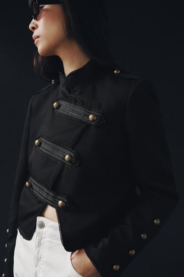 VESTE BRANDENBOURGS ZW COLLECTION - Noir de Zara - Image 4