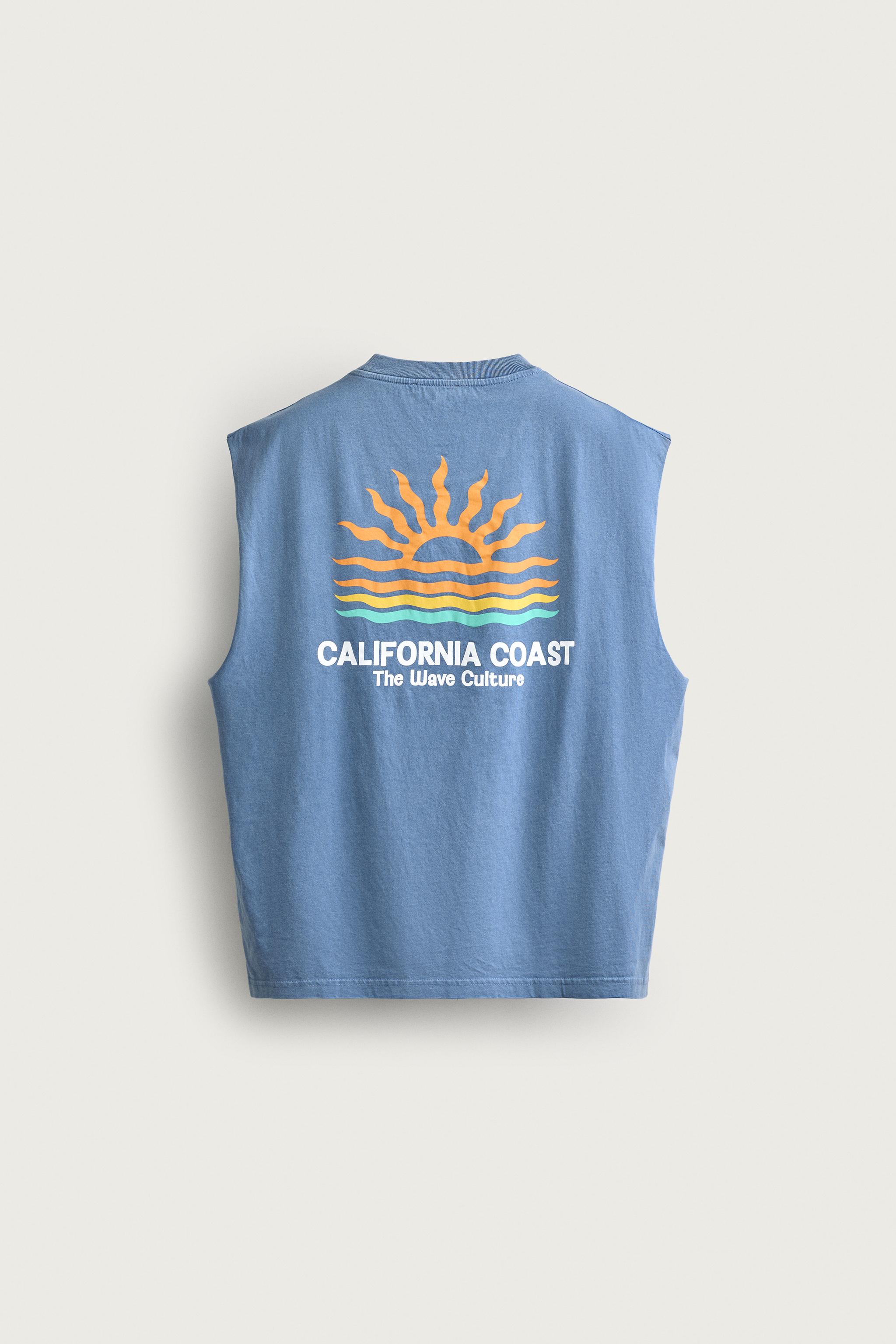 RELAXED FIT CALIFORNIA PRINT TANK TOP