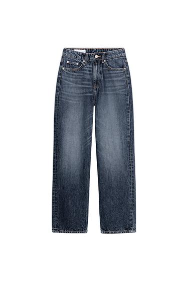 JEANS TRF MOM FIT TIRO ALTO - Marino de Zara