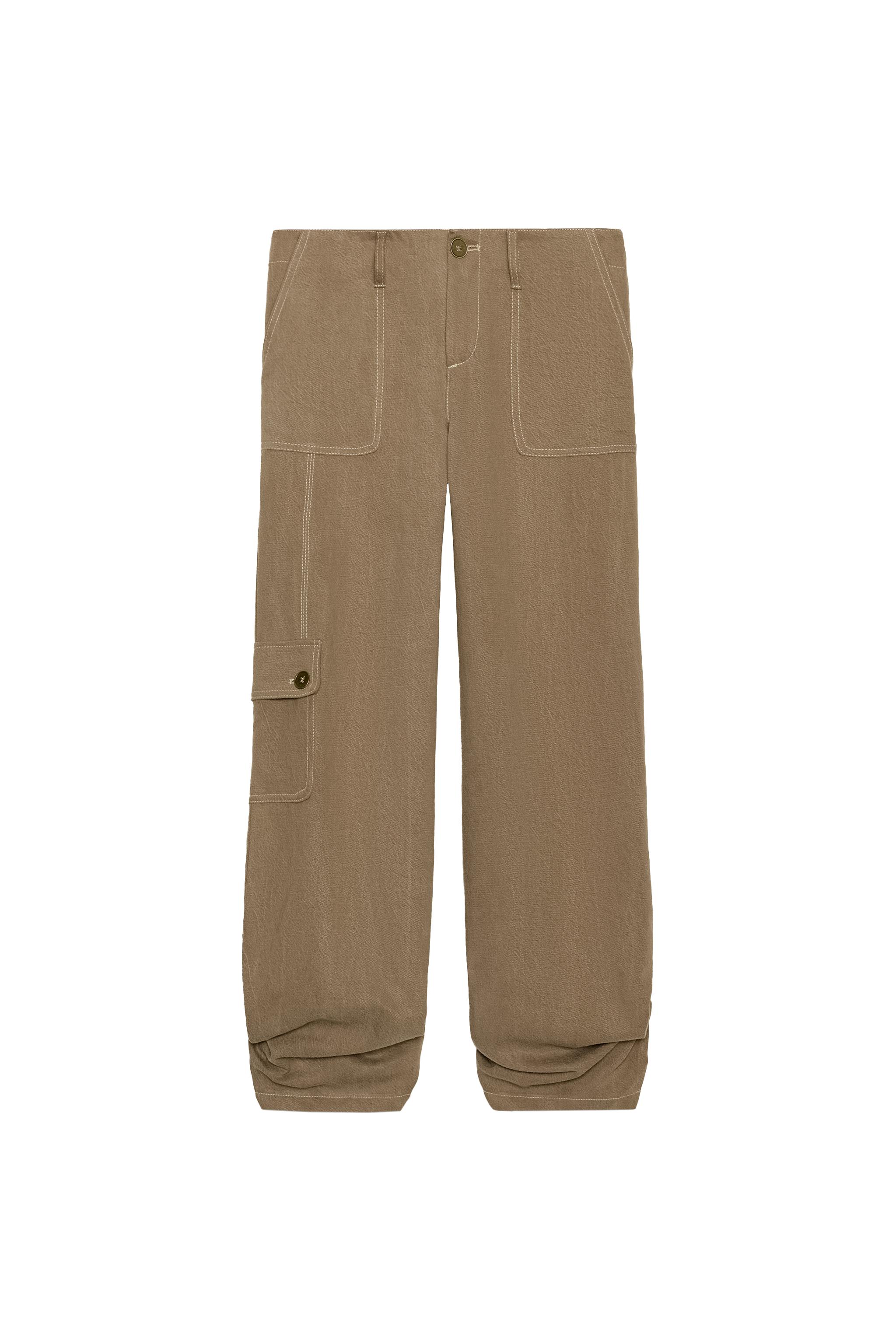 FLOWING GATHERED TROUSERS