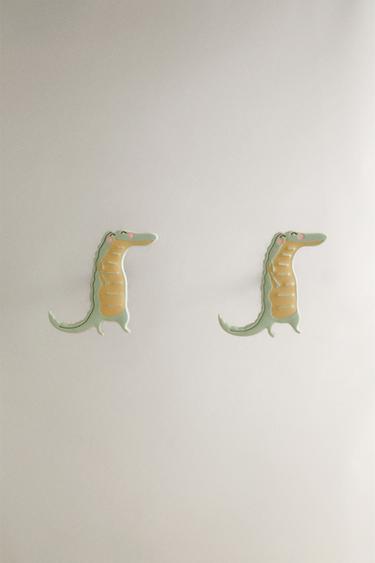 PACK OF CHILDREN'S CROCODILE DOOR KNOBS (PACK OF 2) - Green by Zara