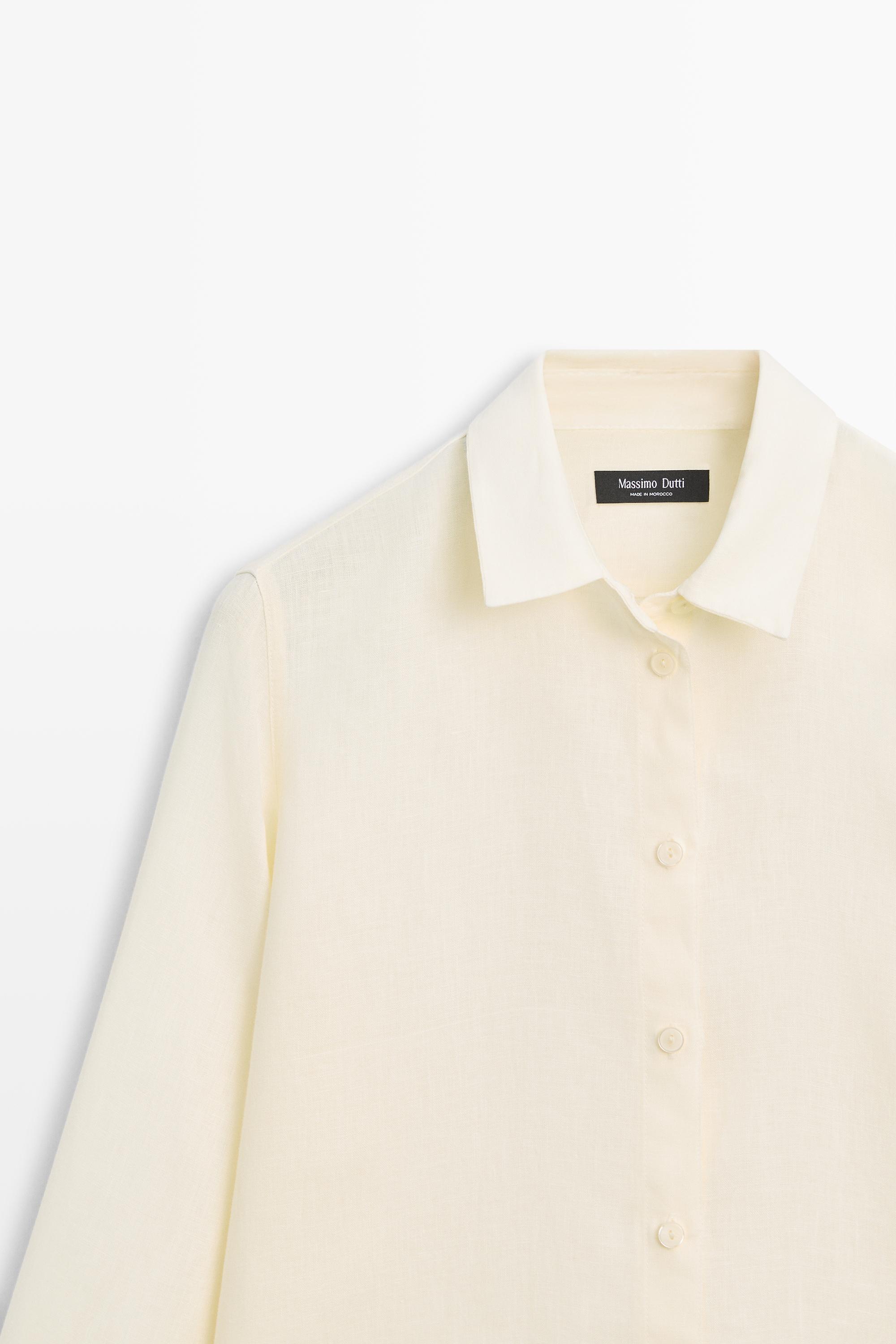 Flowing 100% linen shirt